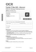 2025 OCR GCSE &lpar;9&ndash;1&rpar; Biology A &lpar;Gateway Science&rpar; J247&sol;01 &lpar;Foundation Tier&rpar; Combined  Question Paper & Final Marking Scheme