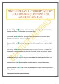 MKTG 357 EXAM 1 - TIMOTHY MCCOY &ndash; ULL 2025&sol;2026 QUESTIONS AND ANSWERS 100&percnt; PASS