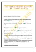 MKT 440 EXAM 1 2025&sol;2026 QUESTIONS AND ANSWERS 100&percnt; PASS