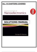 Fundamentals of Nanoelectronics &lpar;1st Edition&comma; 2007&rpar; &ndash; Solutions Manual &ndash; Hanson