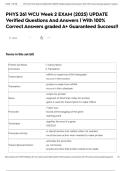PHYS 261 WCU Week 2 EXAM &lpar;2025&rpar; UPDATE Verified Questions And Answers &vert; With 100&percnt; Correct Answers graded A&plus; Guaranteed Success&excl;&excl;