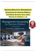 Solution Manual for Management Accounting for Decision Makers&comma; 11th Edition