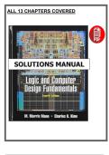 Logic and Computer Design Fundamentals &lpar;4th Edition&comma; 2008&rpar; &ndash; Solutions Manual &ndash; Mano