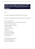Family Planning Contraceptives FNP Board Review &lpar;Fitzgerald&rpar; questions n answers