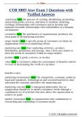 COB 300D Atav Exam 1 Questions with  Verified Answers 