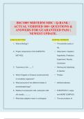 BSC1005 MIDTERM MDC &sol; Q-BANK &sol; ACTUAL VERIFIED 100&plus; QUESTIONS & ANSWERS FOR GUARANTEED PASS &vert; NEWEST UPDATE&period;