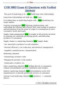 COB 300D Exam &num;2 Questions with Verified  Answers 