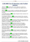 COB 300D Test &num;2 Questions with Verified  Answers 