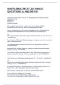 WAFFLEHOUSE STUDY GUIDE QUESTIONS & ANSWERS&excl;&excl;