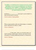 FLORIDA 2-15 INSURANCE LICENCE EXAM LATEST 2025&sol;2026 ACTUAL EXAM COMPLETE ACCURATE QUESTIONS AND CORRECT VERIFIED SOLUTIONS&rpar; &lpar;APPROVED Q & ANS&rpar; A NEW UPDATED VERSION &vert;GUARANTEED SUCCESS