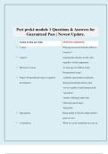 Pect prek4 module 1 Questions & Answers for Guaranteed Pass &vert; Newest Update&period; 