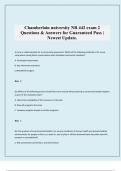 Chamberlain university NR 442 exam 2 Questions & Answers for Guaranteed Pass &vert; Newest Update&period;