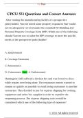 CPCU 552 Questions and Correct Answers 