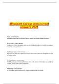 Microsoft Access with correct answers 2025