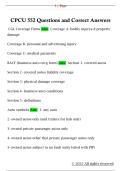 CPCU 551 Questions and Correct Answers 