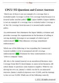 CPCU 552 Questions and Correct Answers 