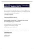 AFSRB Exam questions with complete solutions rated A&plus; passed