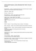 SAFE MORTGAGE LOAN ORIGINATOR TEST STUDY GUIDE