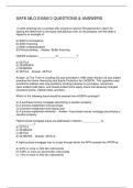 SAFE MLO EXAM 3 QUESTIONS & ANSWERS