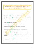 NSG 530 EXAM 3 2025&sol;2026 QUESTIONS AND ANSWERS 100&percnt; PASS