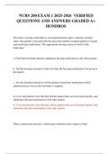 NURS 200 EXAM 1 2025-2026  VERIFIED  QUESTIONS AND ANSWERS GRADED A&plus; HONDROS