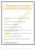 NUR2180 MODULE 5 EXAM 2025&sol;2026 QUESTIONS AND ANSWERS 100&percnt; PASS