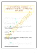 NUR2755 EXAM 1&colon; MODULES 1-3 2025&sol;2026 QUESTIONS AND ANSWERS 100&percnt; PASS