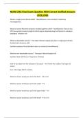  NURS 5354 Final Exam Question With Correct Verified Answers 2025&sol;2026