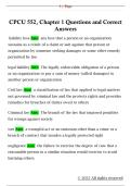 CPCU 552&comma; Chapter 1 Questions and Correct  Answers