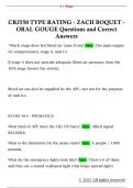 CRJ550 TYPE RATING - ZACH BOQUET -  ORAL GOUGE Questions and Correct  Answers 