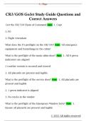 CRJ&sol;GOS GoJet Study Guide Questions and  Correct Answers 