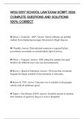 WGU D017 SCHOOL LAW EXAM SCRIPT 2026 COMPLETE QUESTIONS AND SOLUTIONS 100&percnt; CORRECT