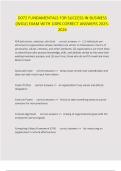 D072 FUNDAMENTALS FOR SUCCESS IN BUSINESS &lpar;WGU&rpar; EXAM WITH 100&percnt; CORRECT ANSWERS 2025-2026