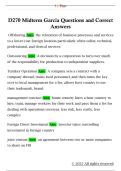D270 Midterm Garcia Questions and Correct  Answers