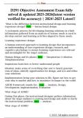 D291 Objective Assessment Exam fully  solved & updated 2025-2026&lpar;latest version  verified for accuracy&rpar; &vert; 20242025 Latest&excl;&excl;