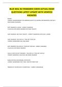 BLUE SEAL NJ STANDARD CODES ACTUAL EXAM QUESTIONS LATEST UPDATE WITH VERIFIED