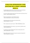 NJ BLUE SEAL REFRIGERATION EXAM QUESTIONS WITH CORRECT ANSWERS RATED A&plus;&period;pdf