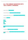ALL THE COMSAE QUESTIONS WITH 100&percnt; CORRECT ANSWERS