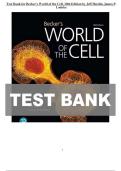 Test Bank for Becker's World of the Cell&comma; 10th Edition by Hardin&period; &vert;All chapters included 1-26&vert; Exam questions and verified answers&period; Latest updated version&period;
