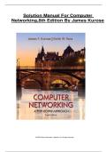 Solution Manual For Computer Networking&comma;8th Edition By James Kurose