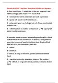 Domain 4 CASAC Prep Exam Questions AND Correct Answers 