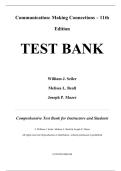 Test Bank &mdash; Communication&colon; Making Connections&comma; 11th Edition &mdash; William J&period; Seiler&comma; Melissa L&period; Beall&comma; Joseph P&period; Mazer
