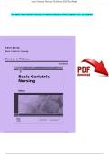 Test Bank for Basic Geriatric Nursing &lpar;Williams&comma; 7th Edition&comma; 2025&rpar; &vert; Chapters 1&ndash;20 &ndash; Complete Exam Question Collection &vert; ISBN-13 978-0323554558