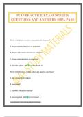 PCIP PRACTICE EXAM 2025&sol;2026 QUESTIONS AND ANSWERS 100&percnt; PASS