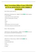 Basic Corrections Officer Exam UPDATED  ACTUAL QUESTIONS AND CORRECT  ANSWERS
