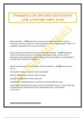 PNR400 EXAM 2025&sol;2026 QUESTIONS AND ANSWERS 100&percnt; PASS