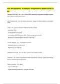 Pod Med Exam 1 Questions and answers Newest RATED A&plus; 