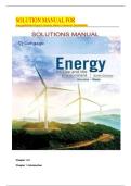 Solutions Manual for Energy &lpar;6th Edition&rpar; by Roger A&period; Hinrichs&comma; Merlin H&period; Kleinbach & Rachel Wade &vert; Complete Step-by-Step Answers