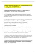 MHR 322 exam 2 Questions and answers Newest RATED A&plus; 2025&sol;2026 NEWEST RATED A&plus;