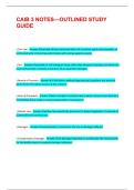 CAIB 3 NOTES&mdash;OUTLINED STUDY GUIDE